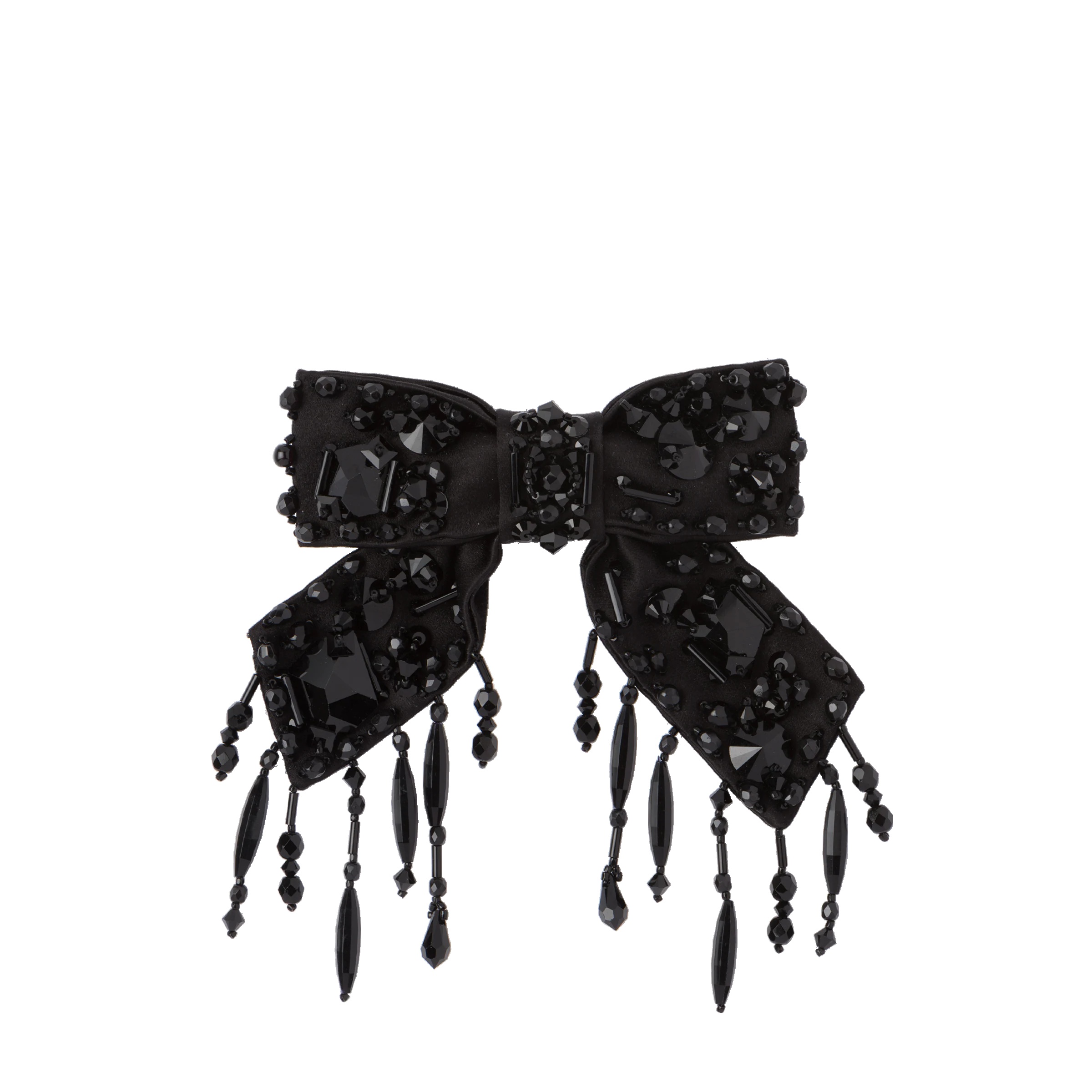 Silk satin hair clip - 1