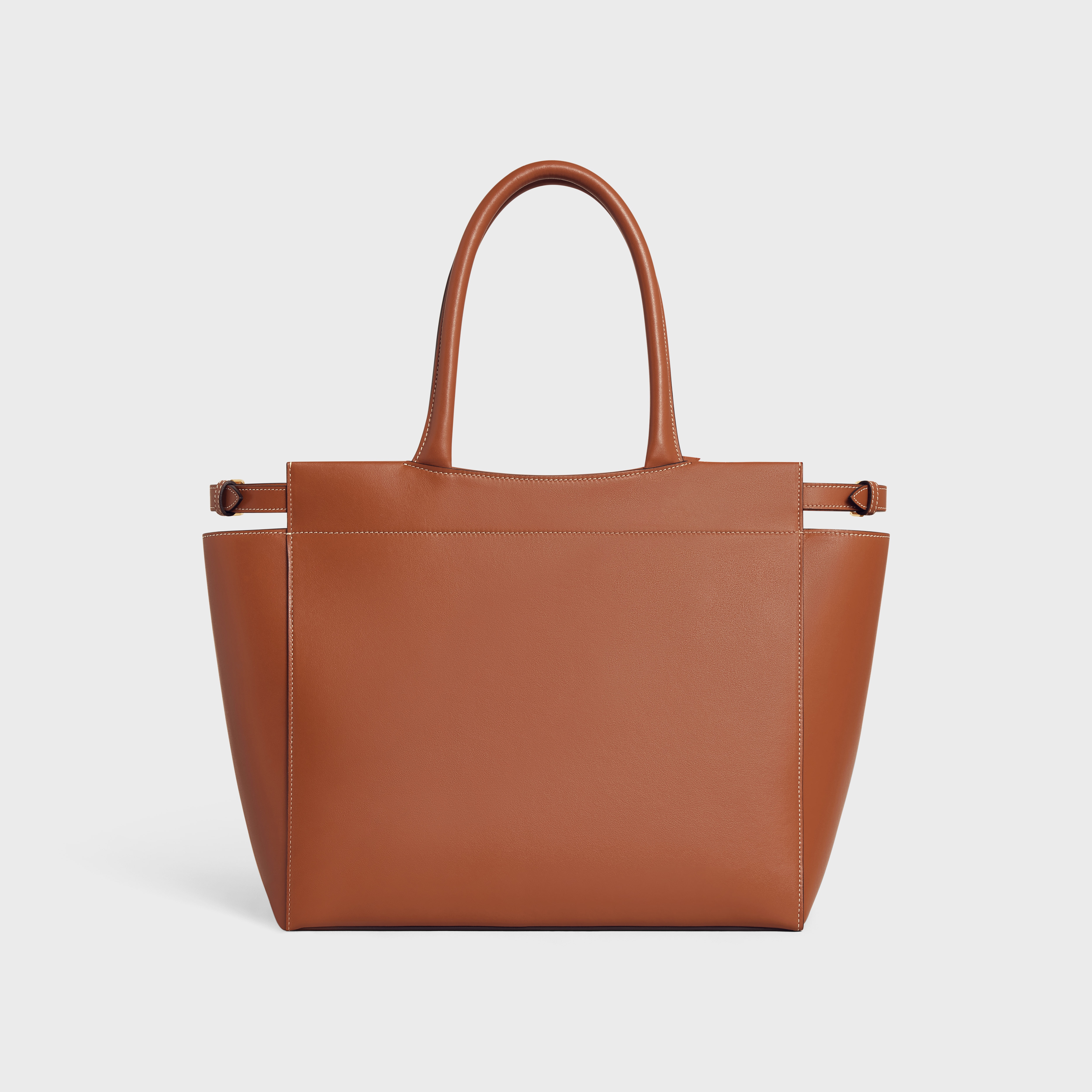 medium cabas bourgeois in smooth calfskin - 3
