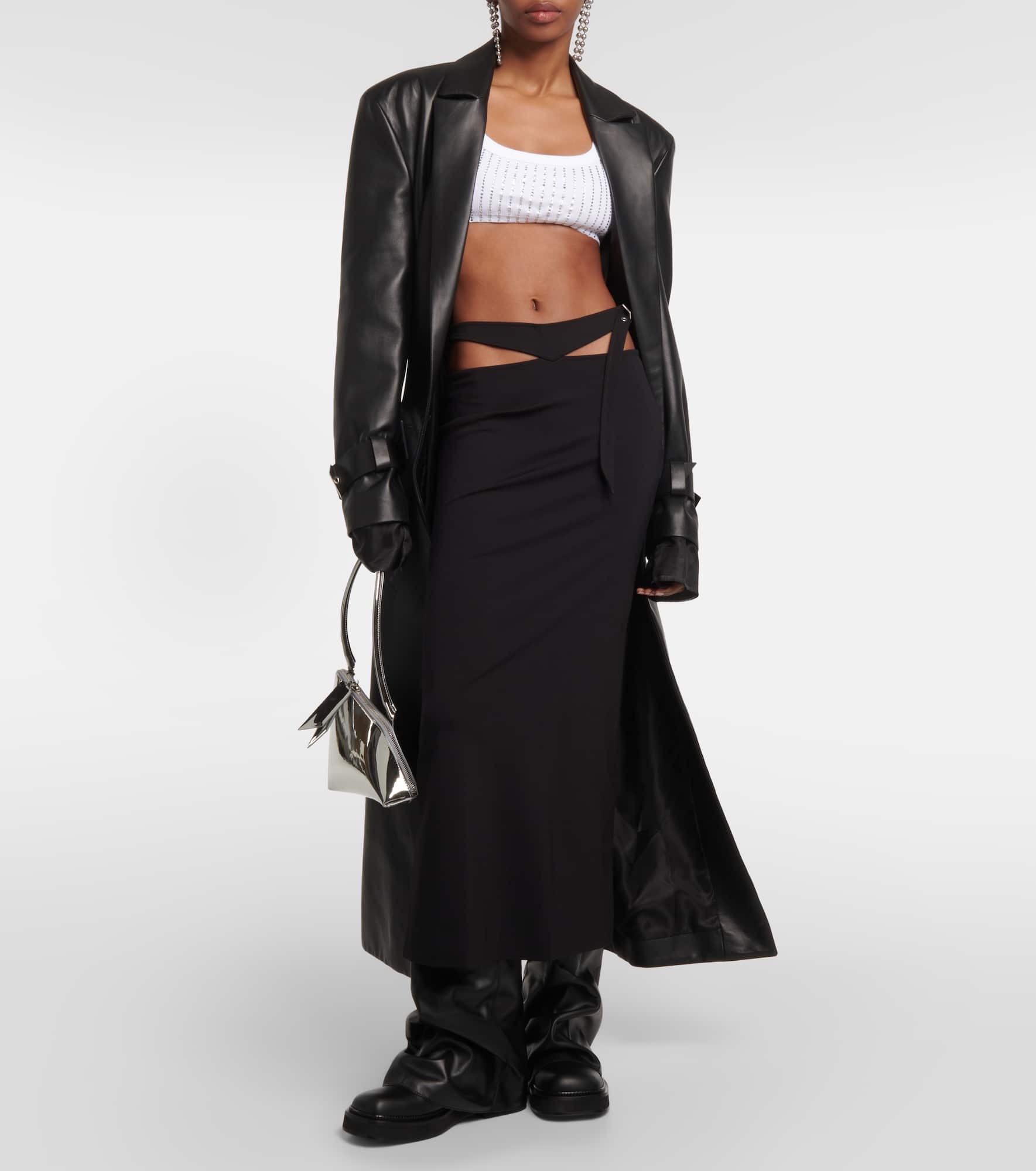 Cutout midi skirt - 2