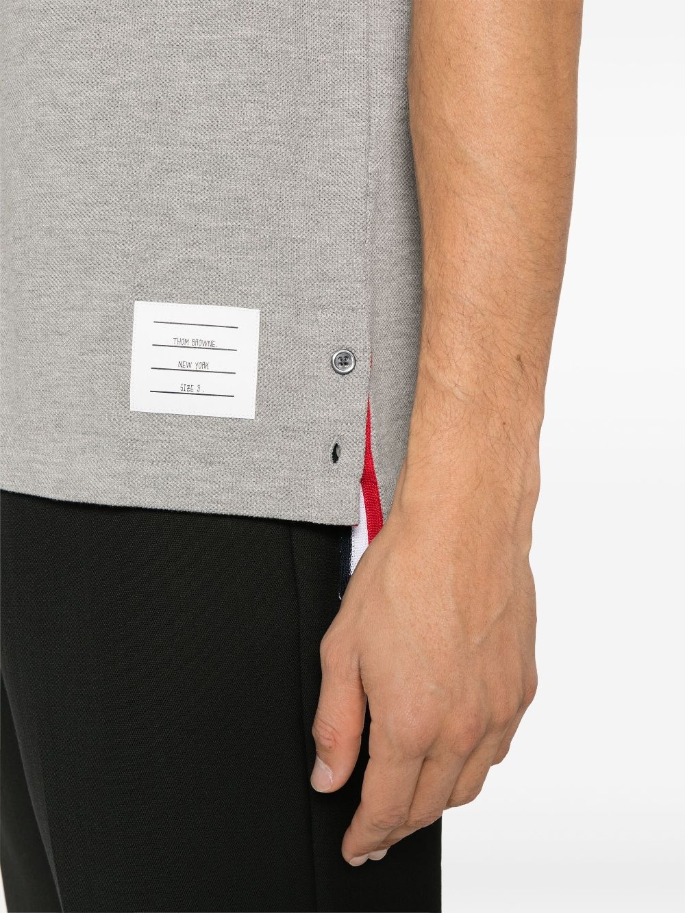 centre-back stripe piqué T-shirt - 5