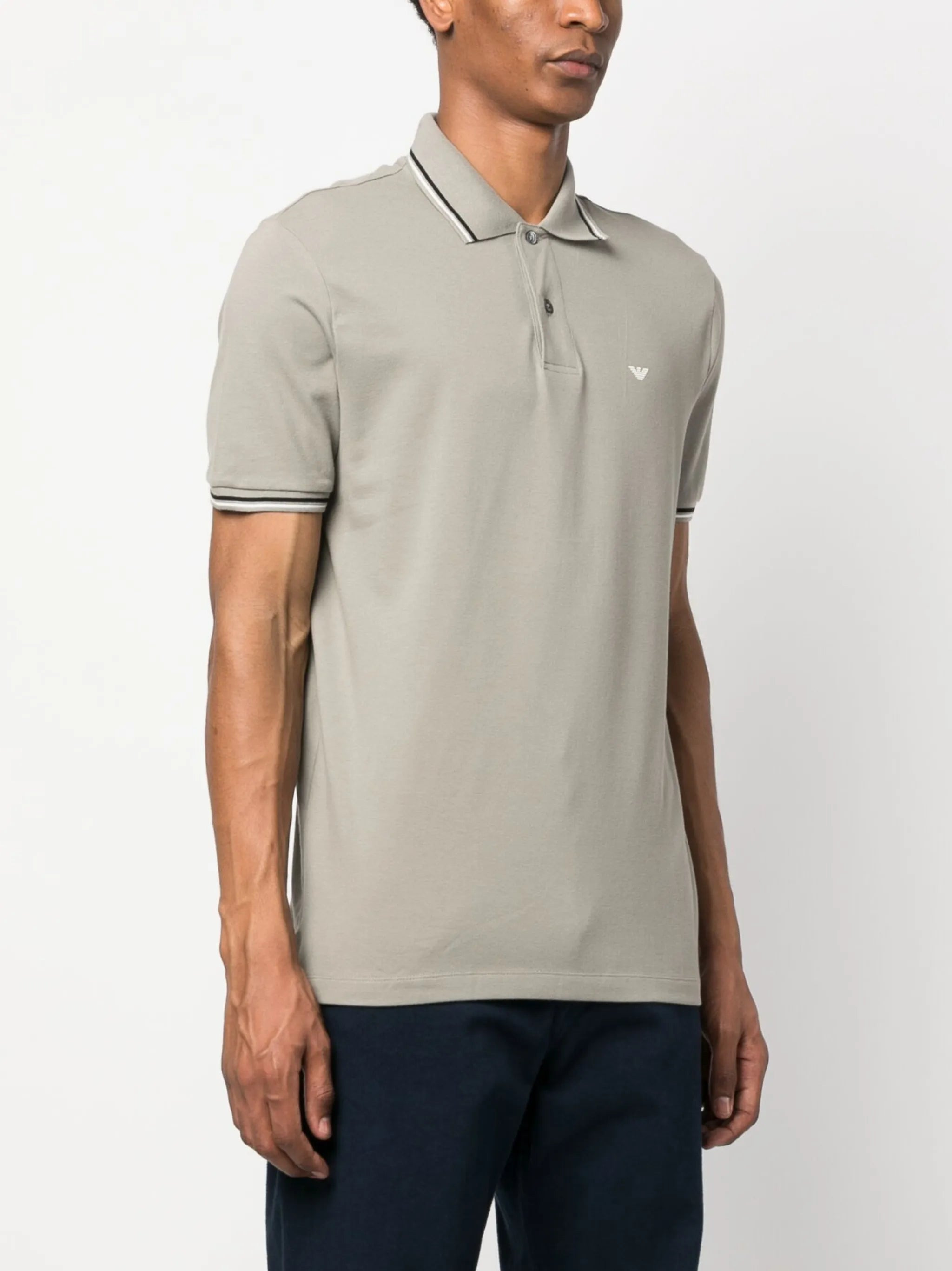 Emporio Armani Logo-embroidered Polo Shirt - 2