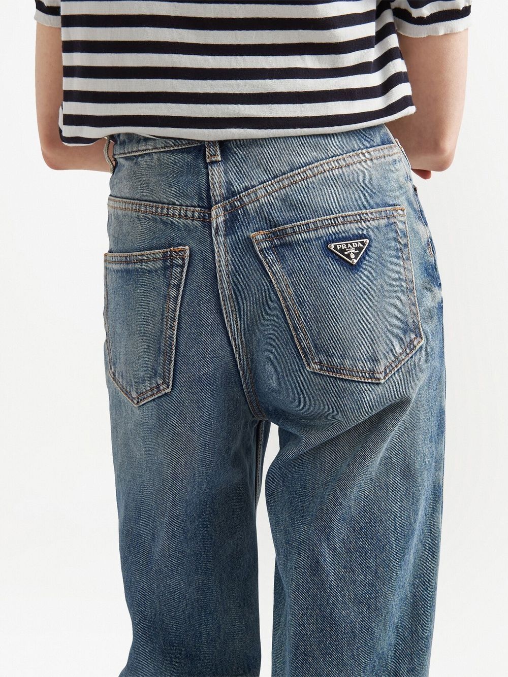 high-rise straight-leg jeans - 4