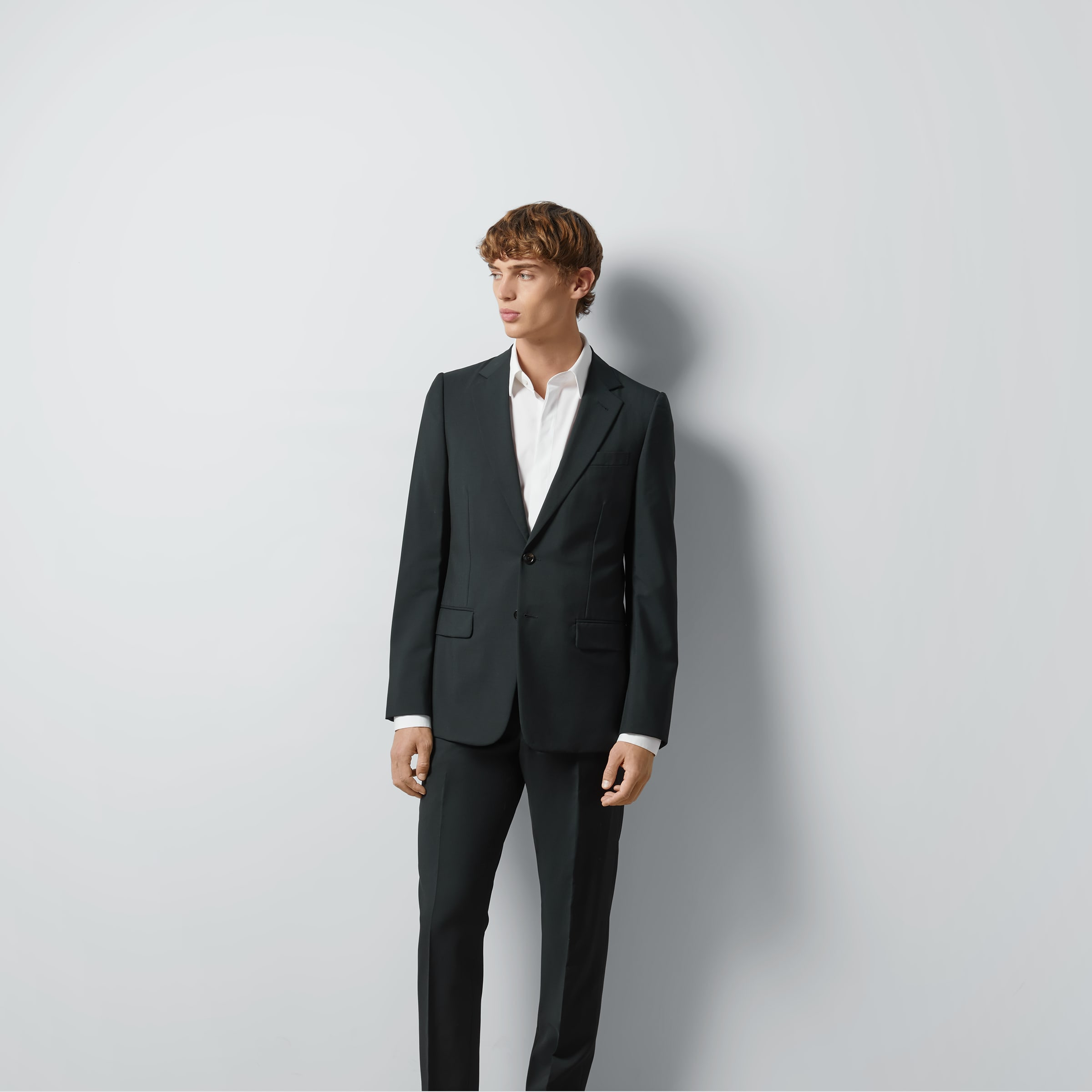 Slim fit wool mohair suit - 6