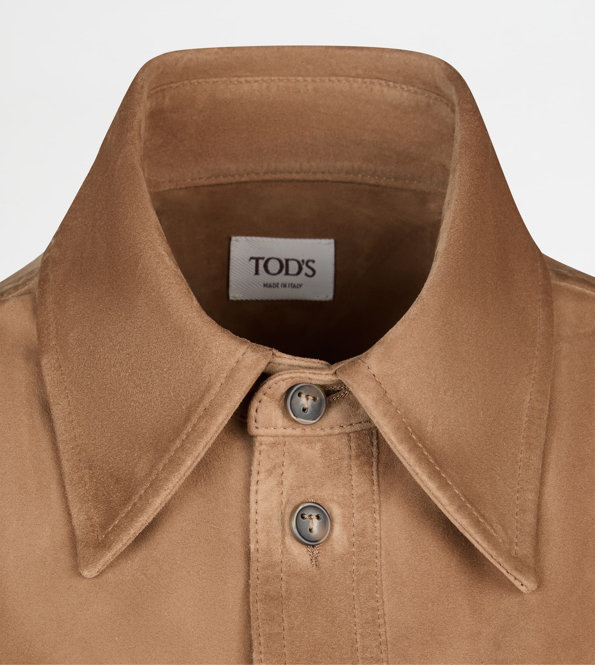 PASHMY SHIRT IN SUEDE - BEIGE - 7