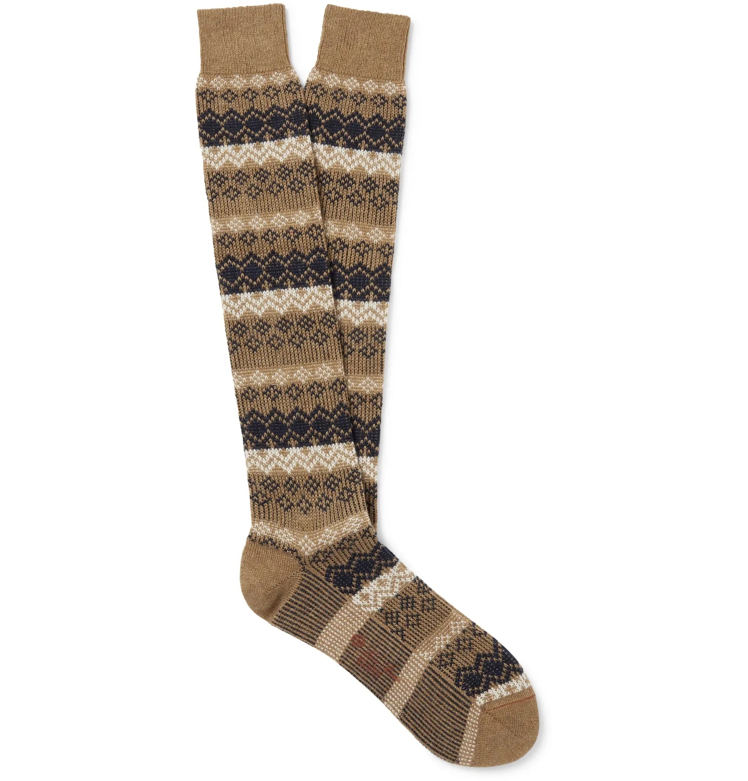 Cashmere-Blend Jacquard Socks - 1