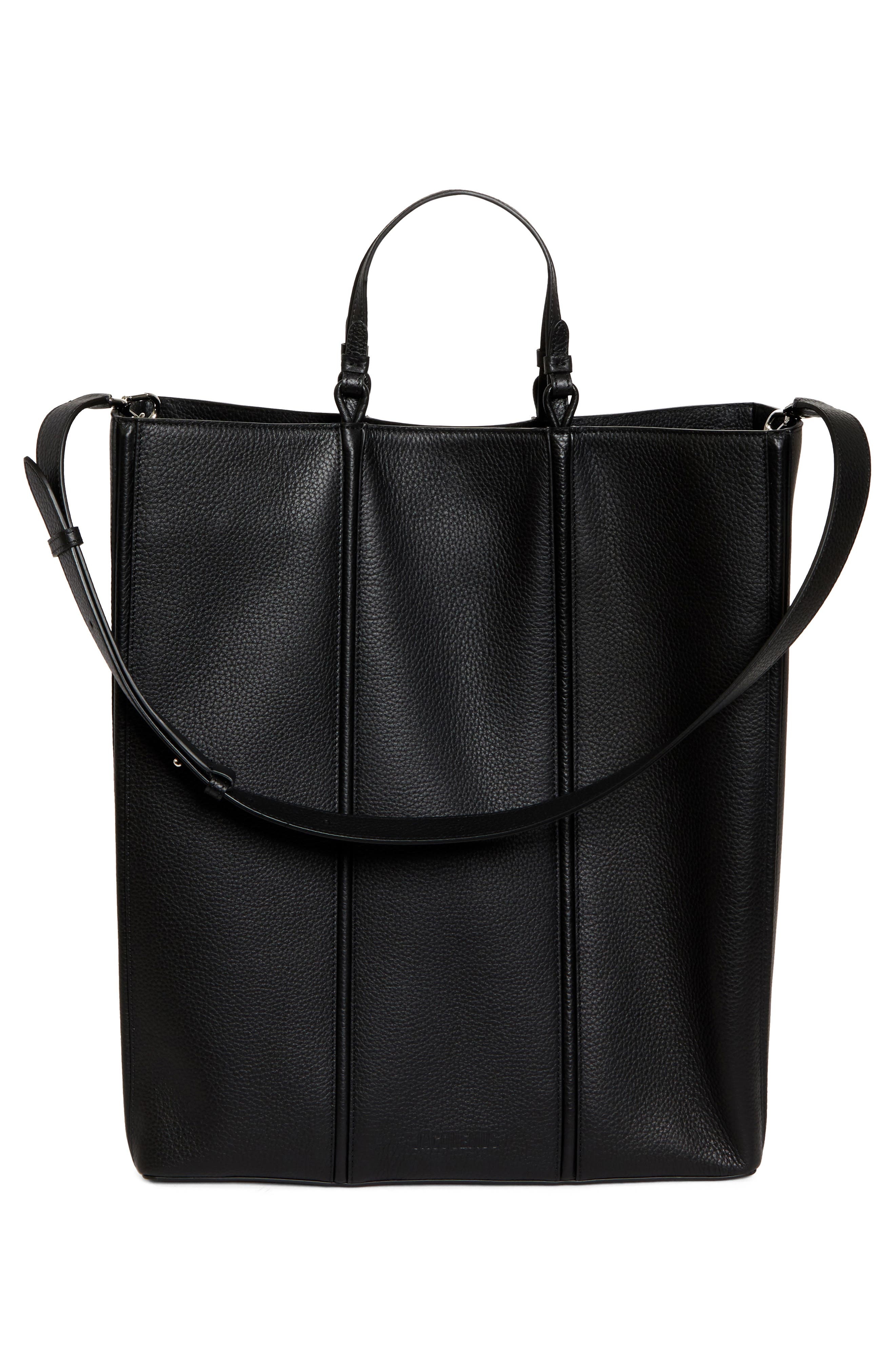 Jacquemus Le Cabas Marino Leather Tote in Black at Nordstrom - 2