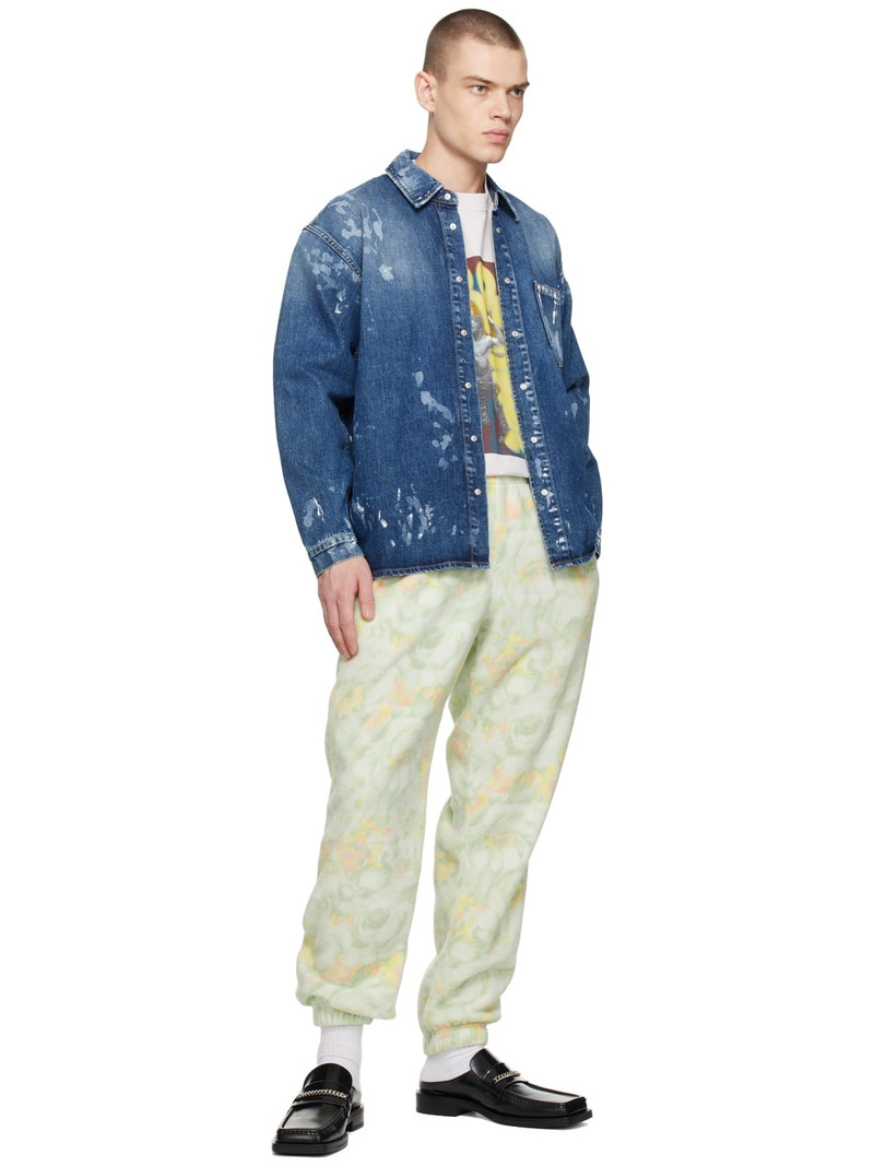 Martine Rose Green Slim Leg Lounge Pants outlook