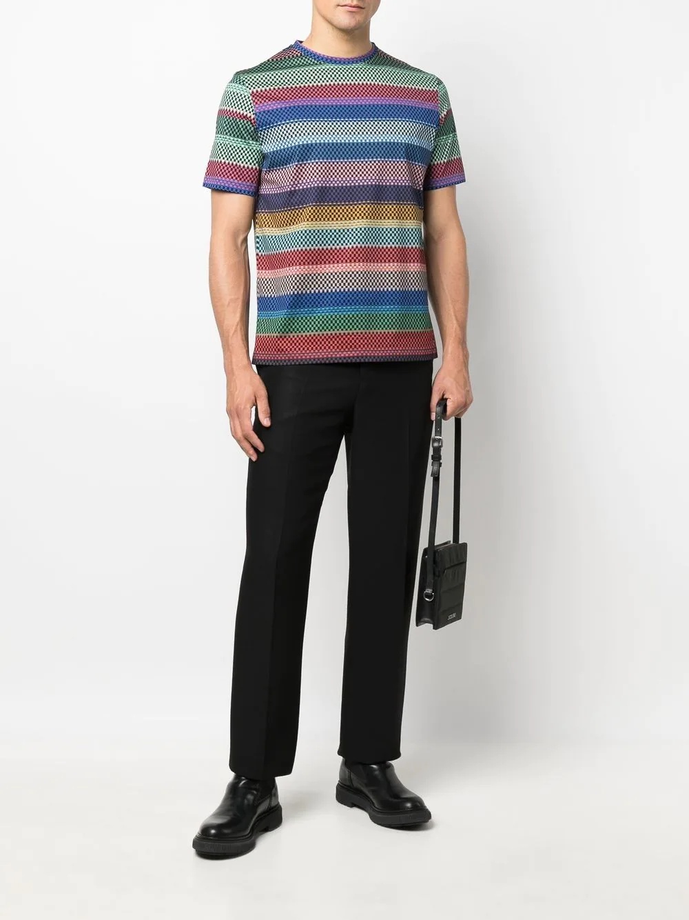 horizontal-stripe cotton T-shirt - 2