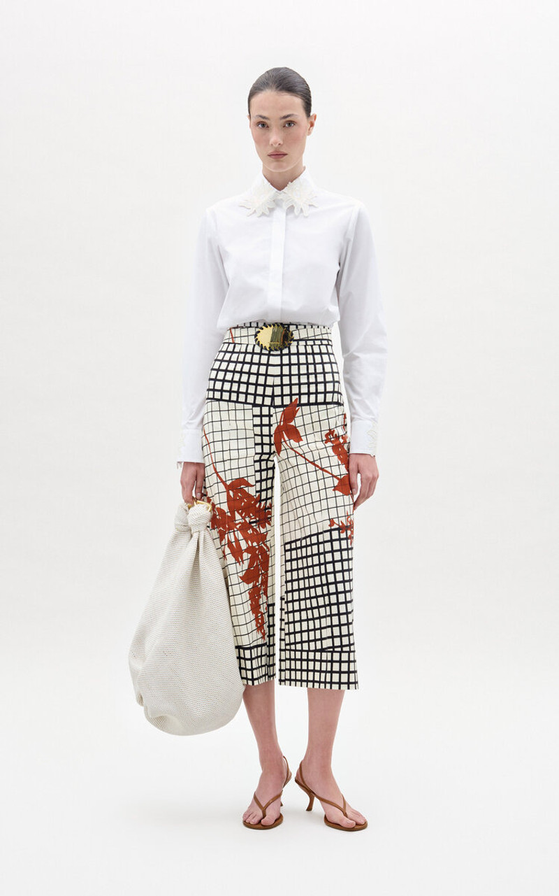 SILVIA TCHERASSI Ilma Cotton Cropped Pants multi outlook