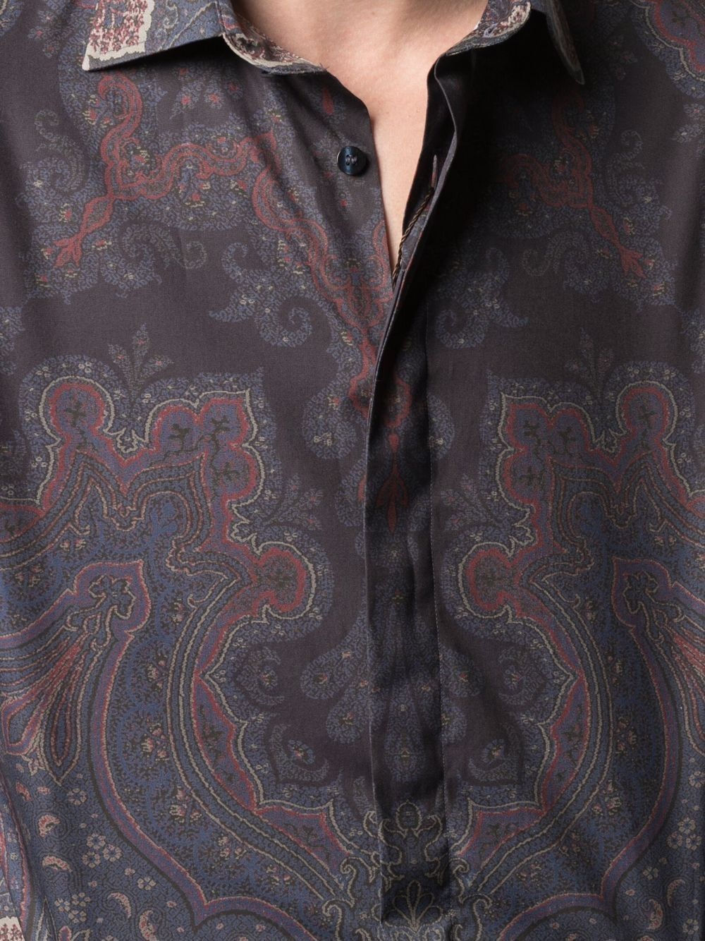 paisley-print satin shirt - 5