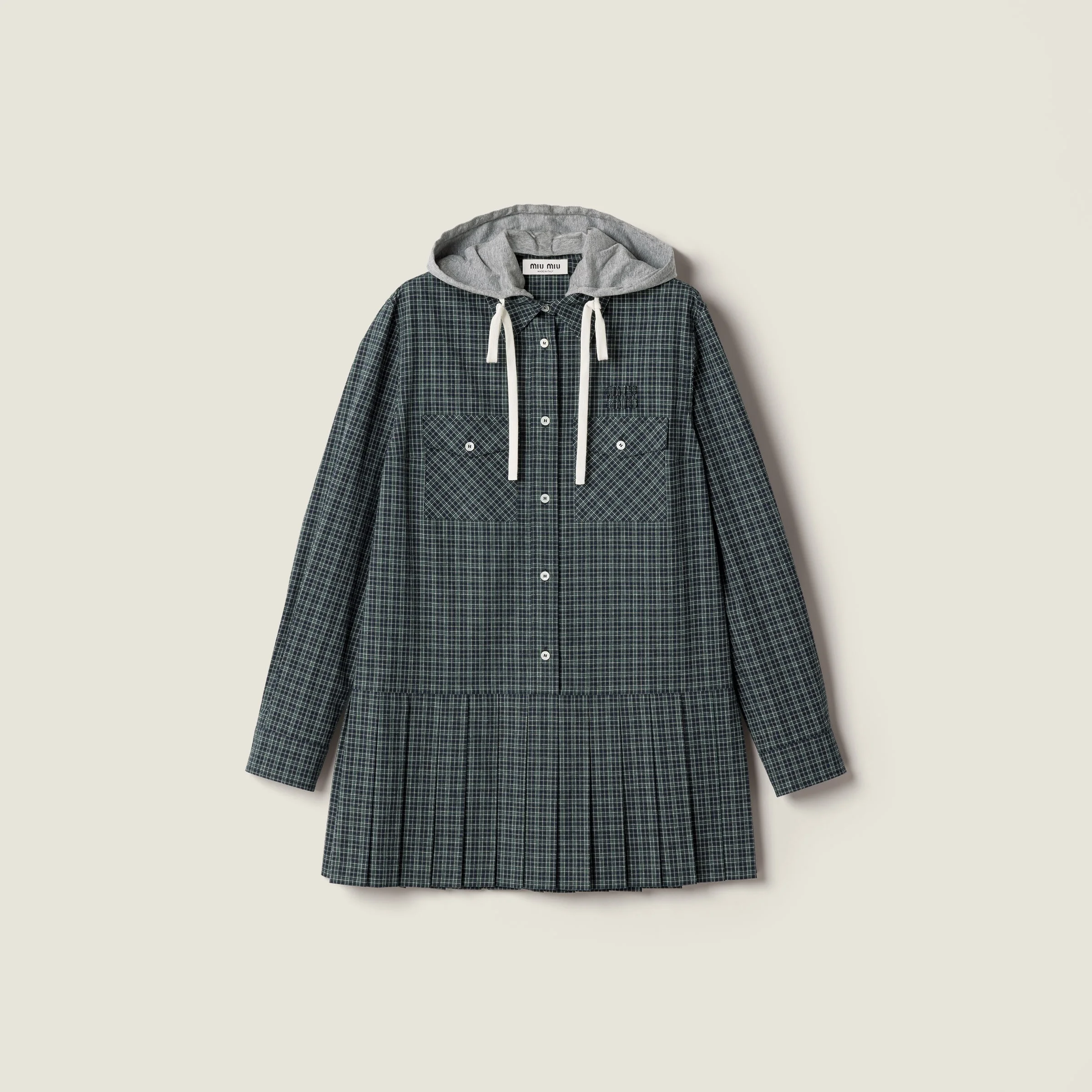 Checked flannel dress - 1