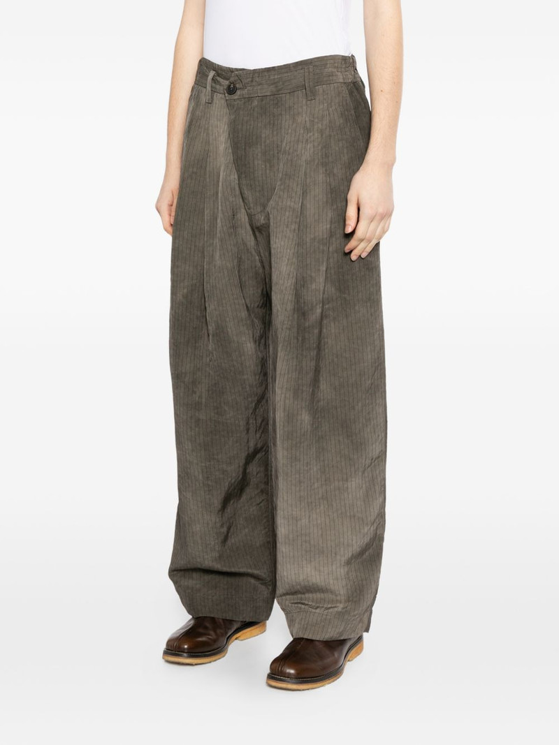 pinstripe pleated trousers 3
