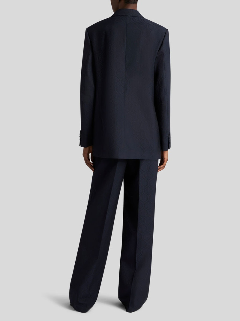 DOUBLE-BREASTED JACQUARD JACKET 4