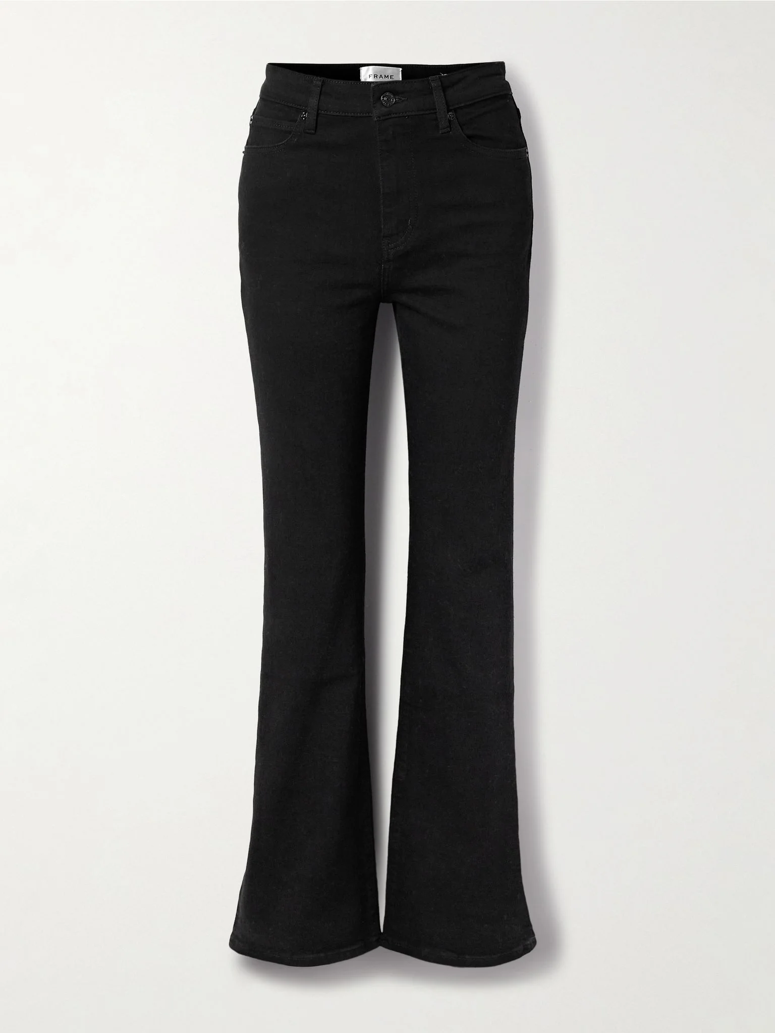 The Arrow high-rise flared jeans Black - 1