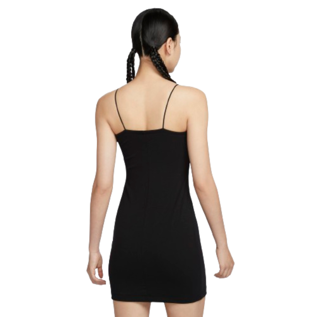 (WMNS) Nike Sportswear Chill KnitTight Mini-Rib Cami Dress 'Black' FN4158-010 - 2