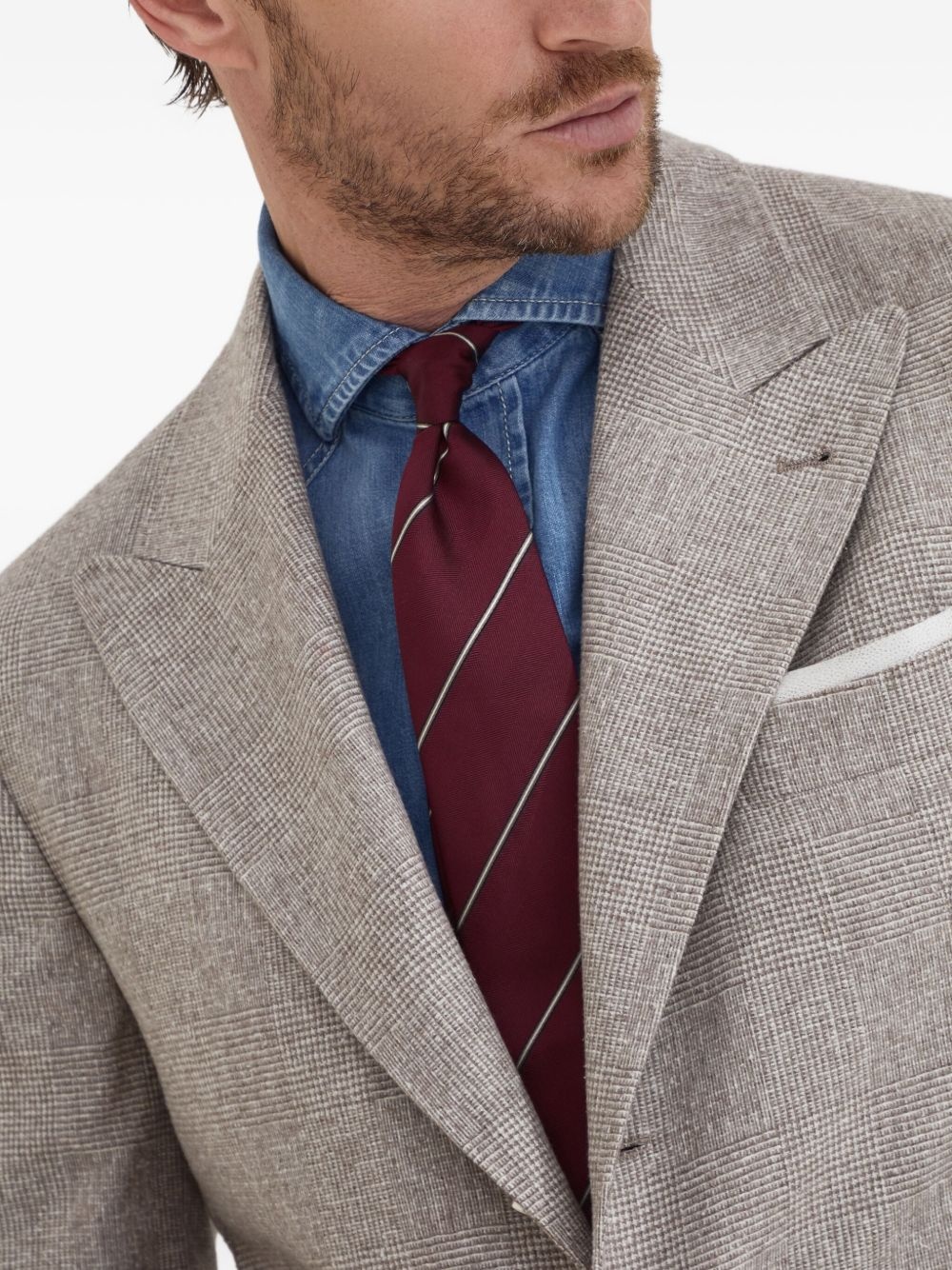 striped silk tie - 3