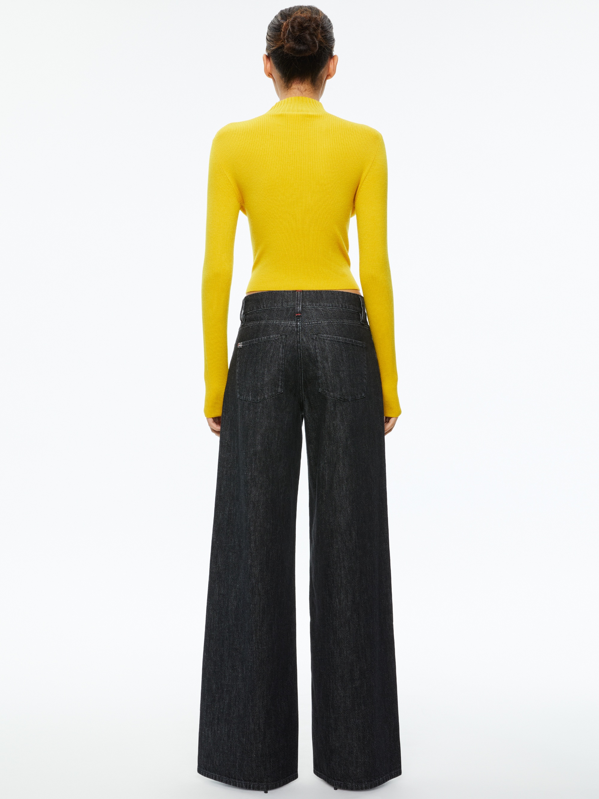 SENAIDA CROPPED MOCK NECK PULLOVER - 3