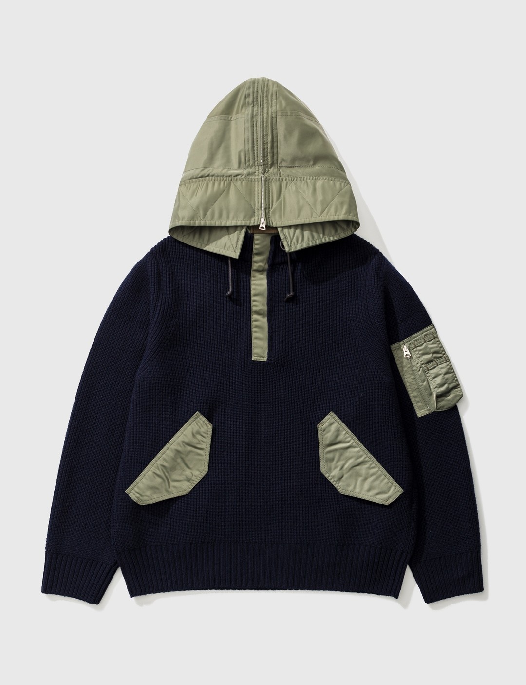 WOOL KNIT HOODIE - 3