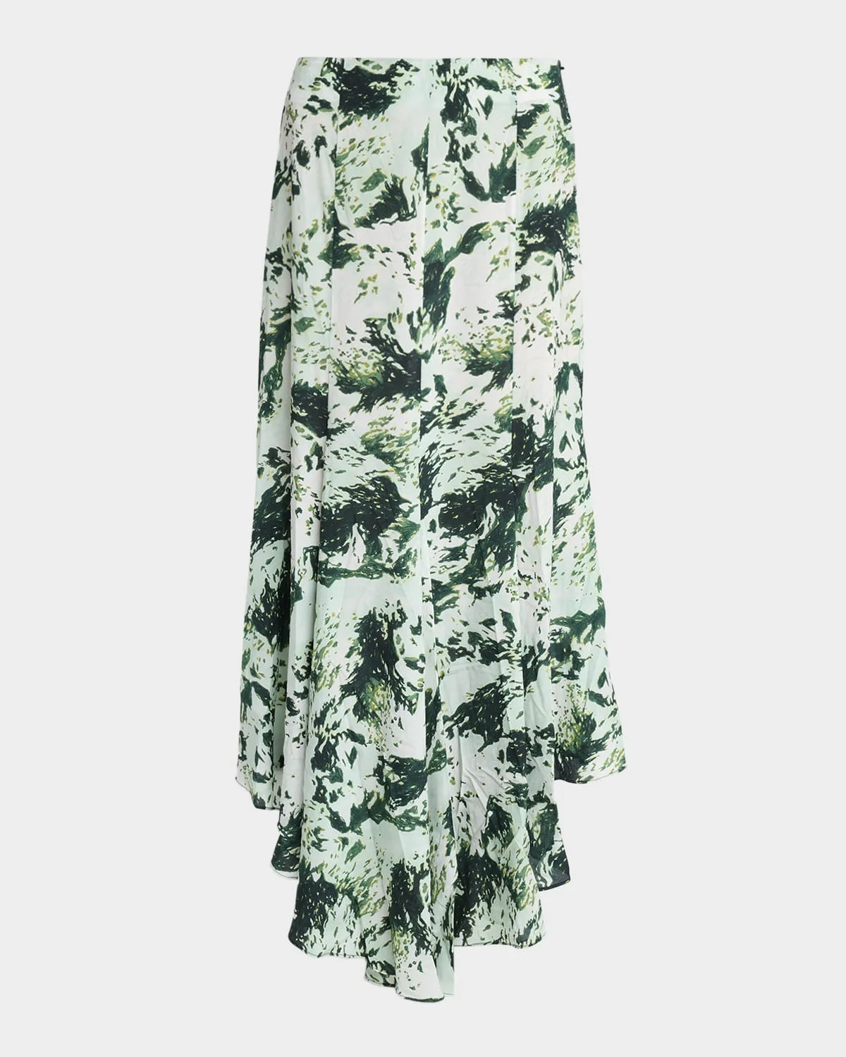 Joelle Printed Silk-Blend Skirt - 1