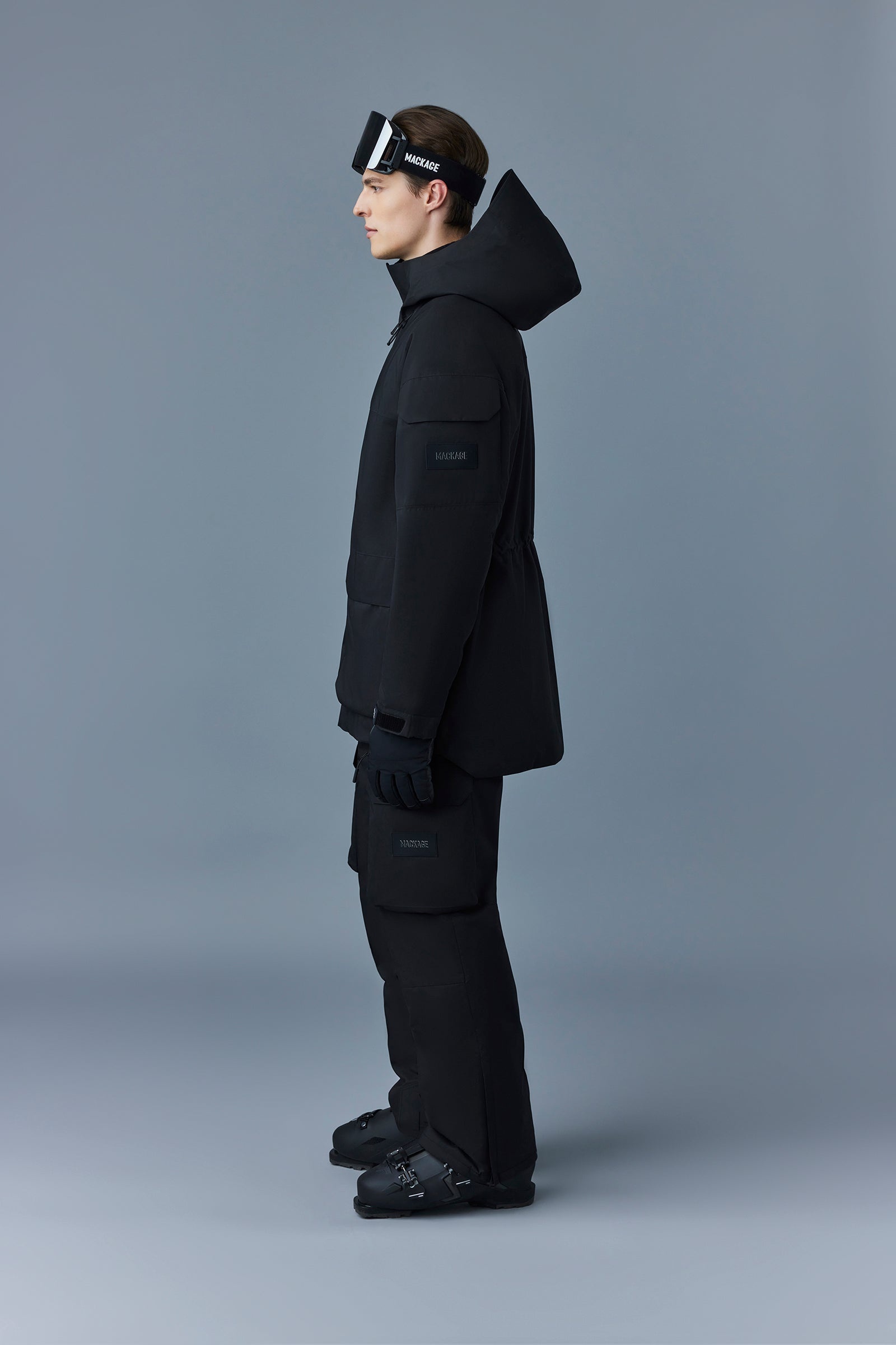 JEROME Long down ski jacket with hood - 3