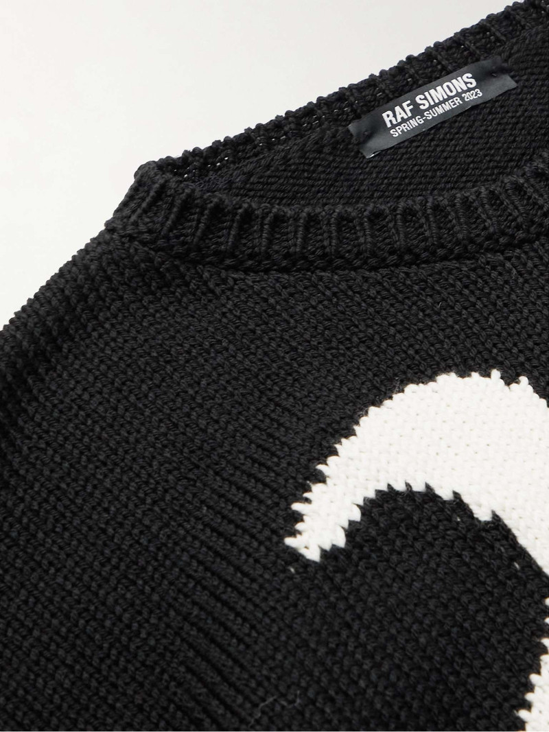 Logo-Jacquard Virgin Wool Sweater 5