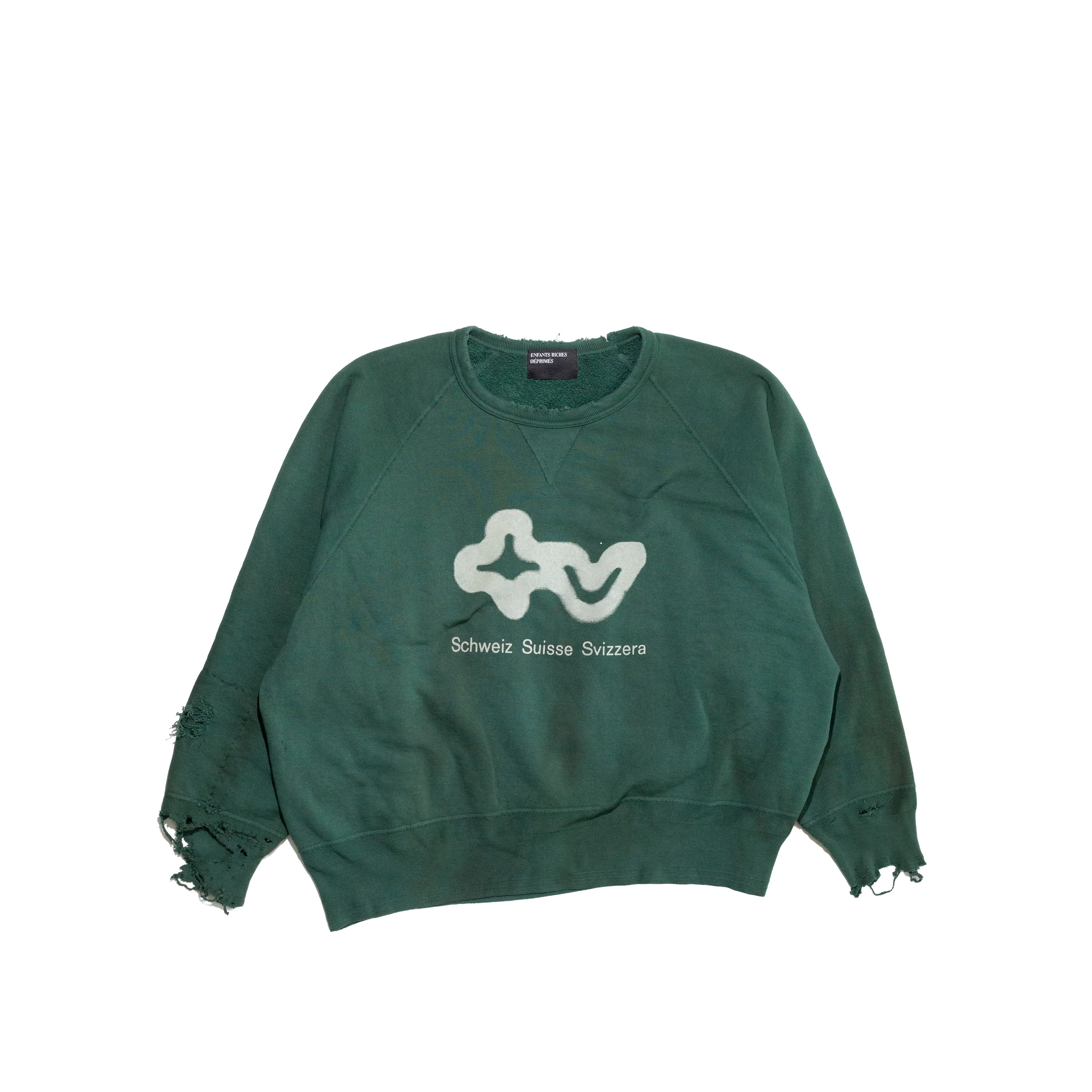 S.S.S. TV RAGLAN CREWNECK SWEATSHIRT - 1