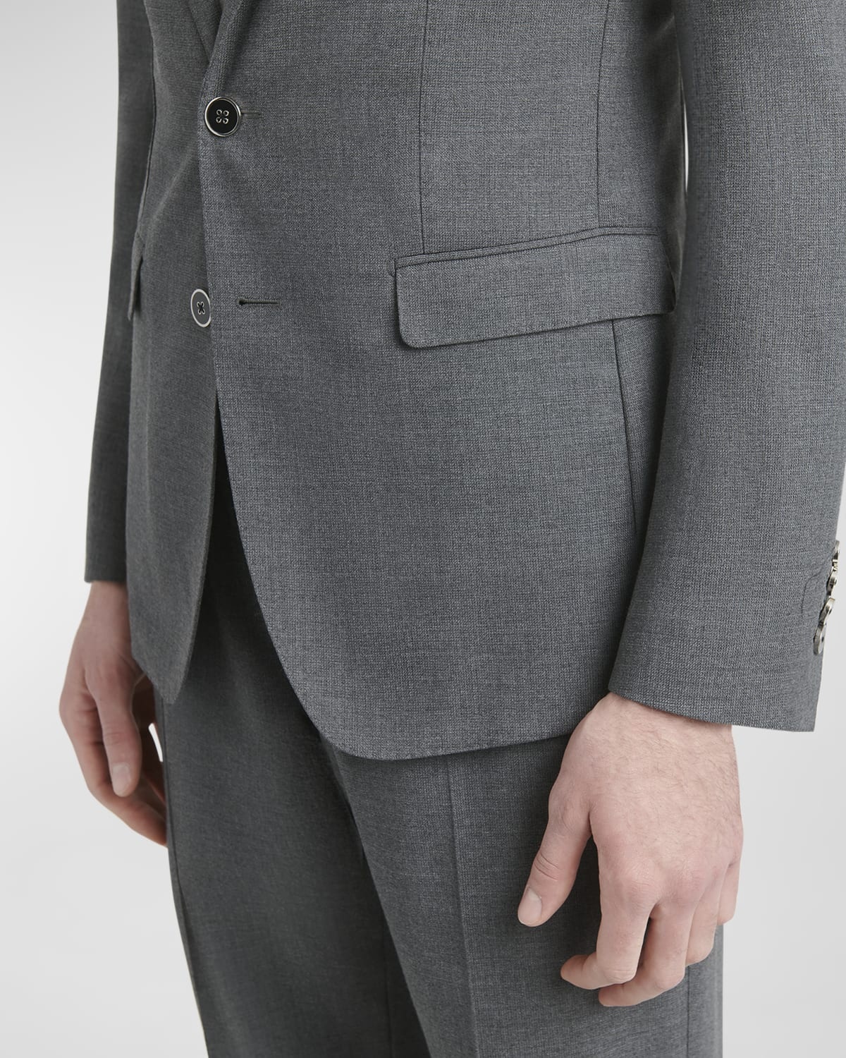 Men's Wool Suit Jacket - 5