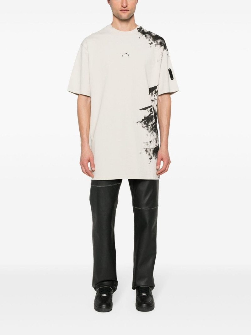 A-COLD-WALL* painterly-print cotton T-shirt outlook