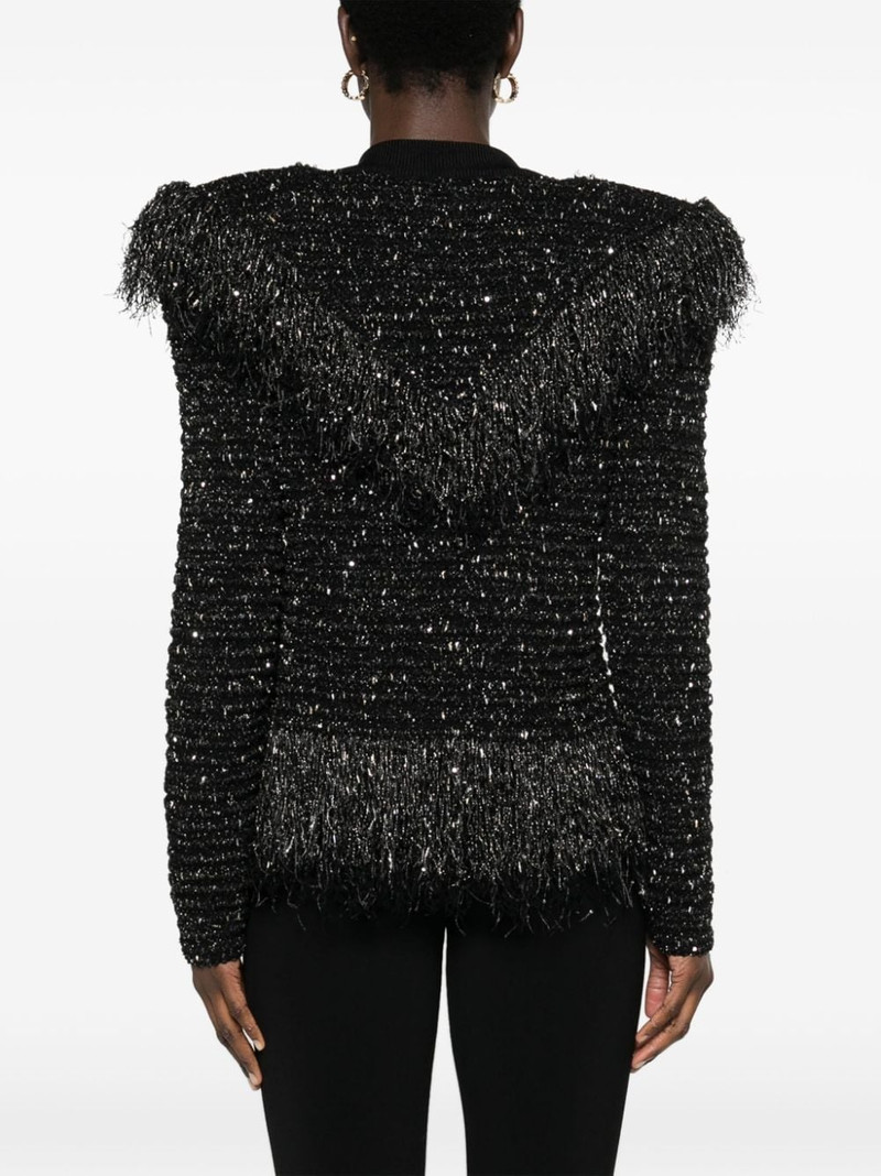 lurex chunky-knit cardigan 4