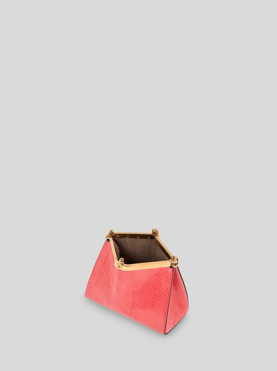SMALL VELA BAG IN FINE ELAPHE SNAKESKIN - 4