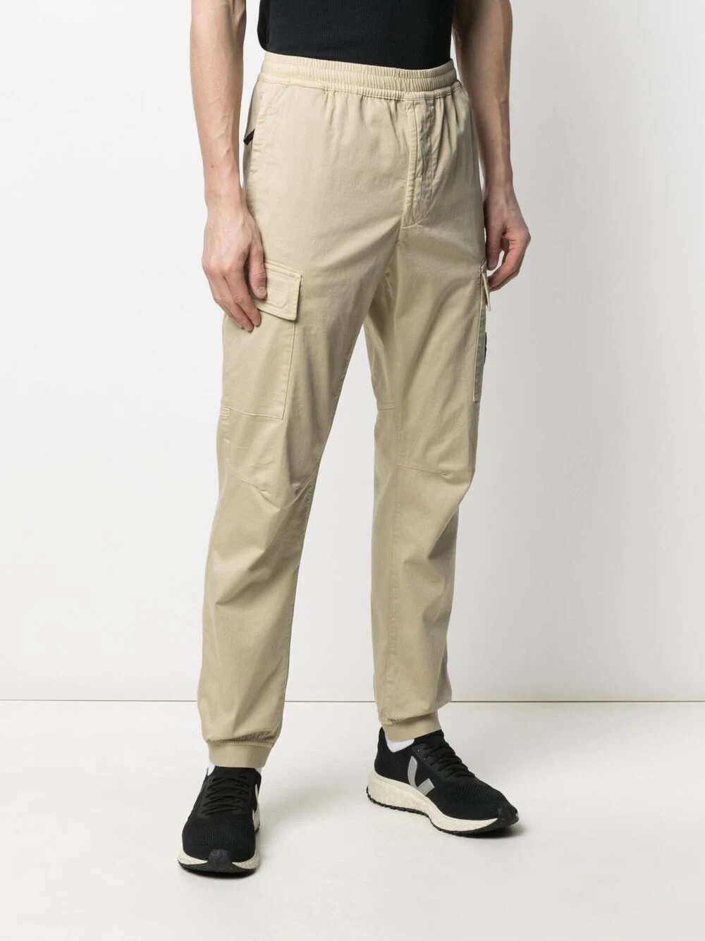 compass badge pull-on trousers - 3