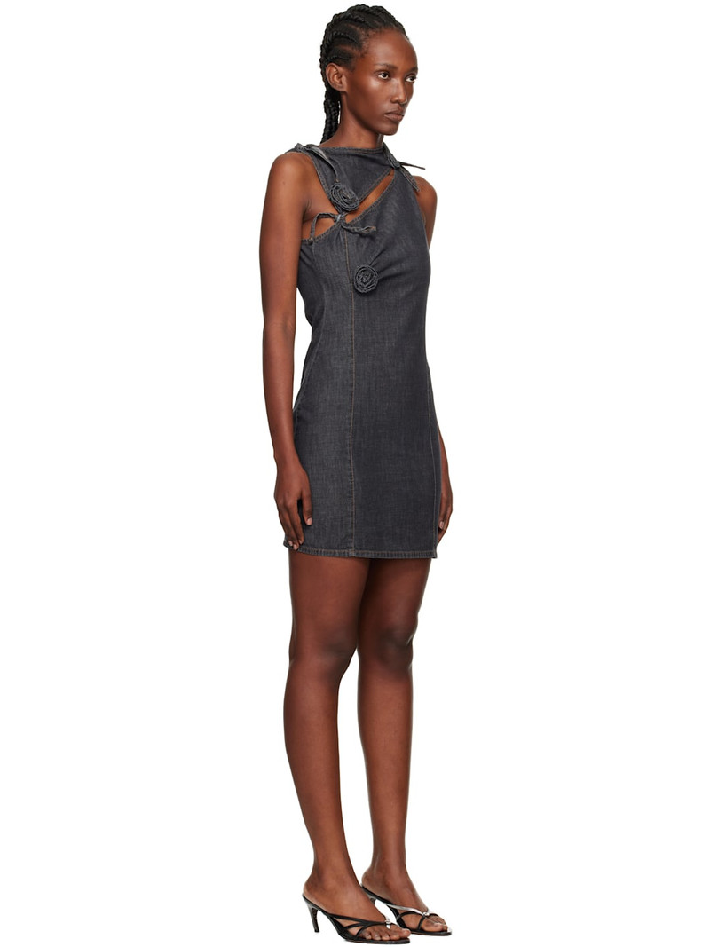 floral-appliqué tie dress 2