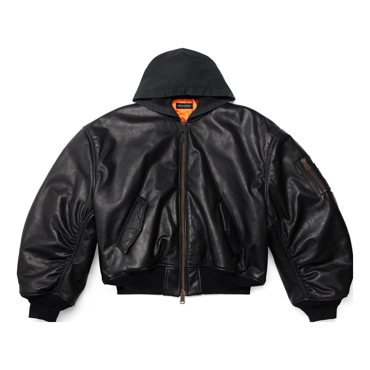 Balenciaga Hooded Bomber Jacket 'Black' 750953TOS171000 - 1