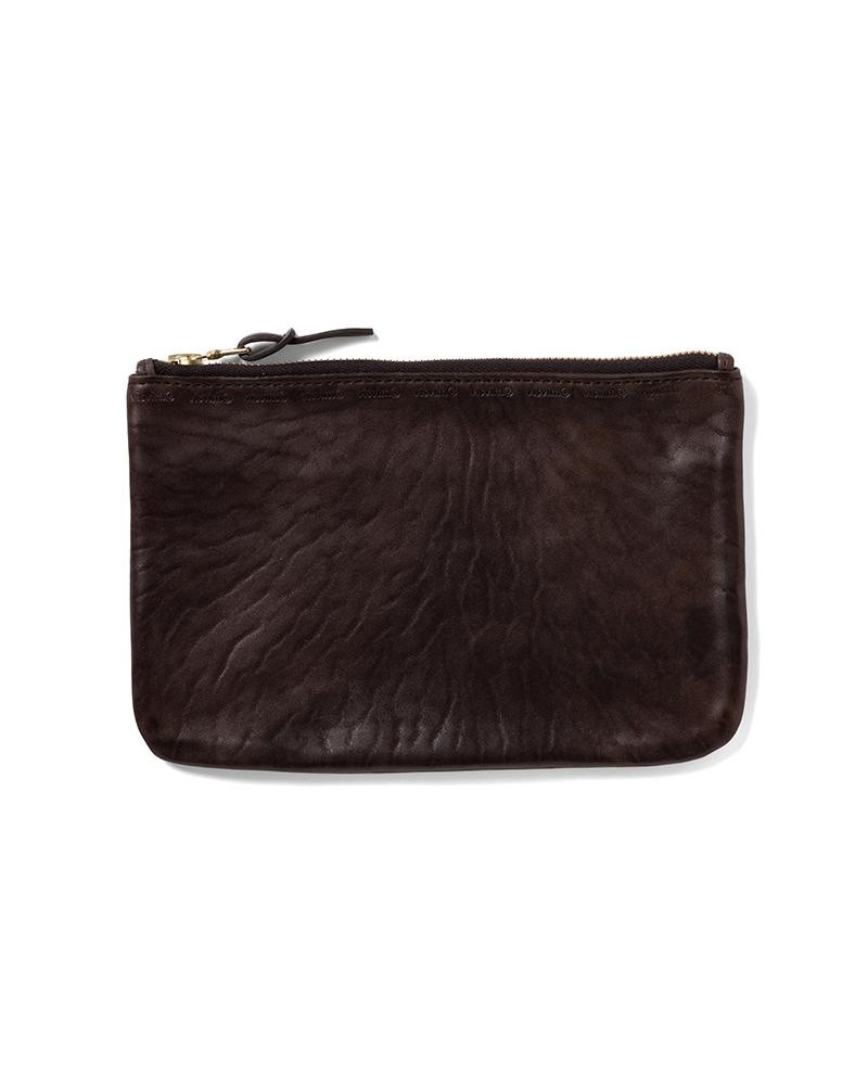 LEATHER TRAVEL POUCH DK.BROWN 1