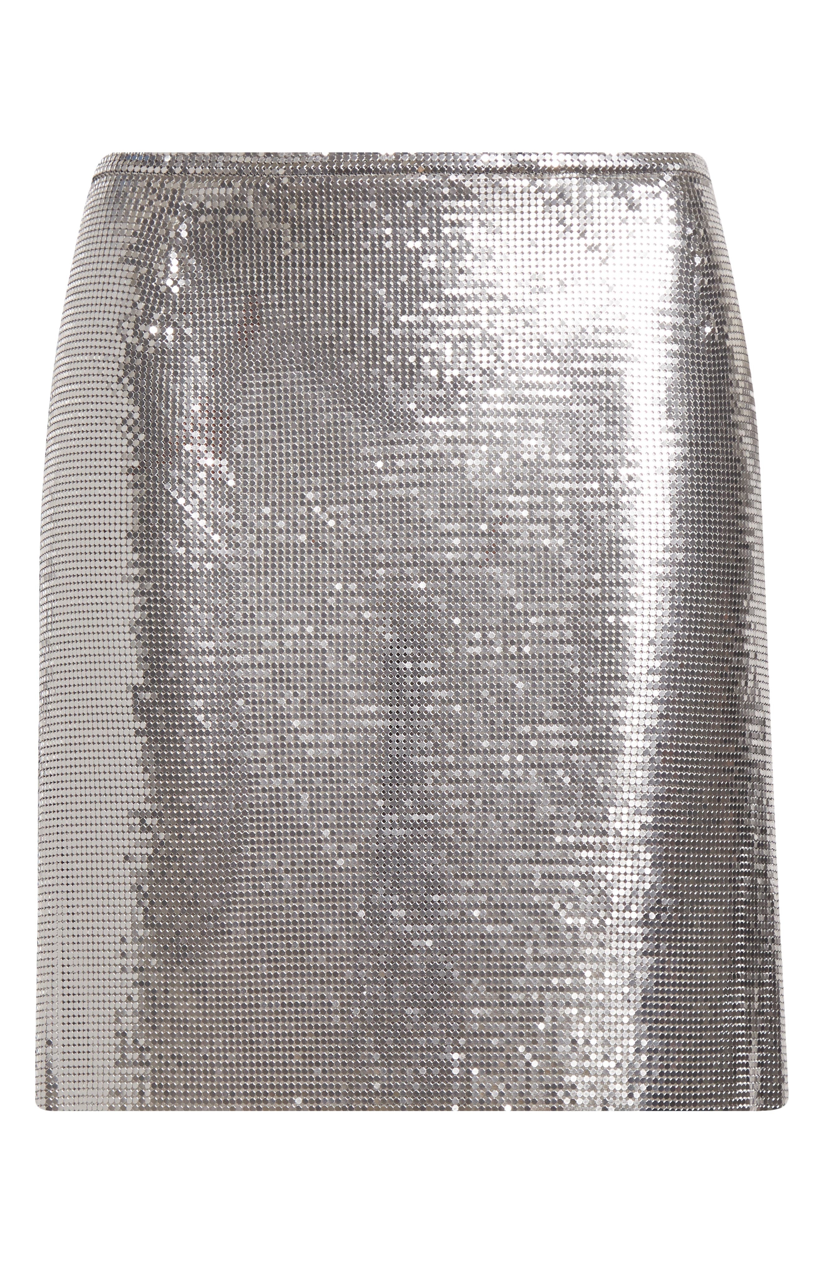 Rabanne Metallic Mesh Miniskirt in Silver at Nordstrom - 6
