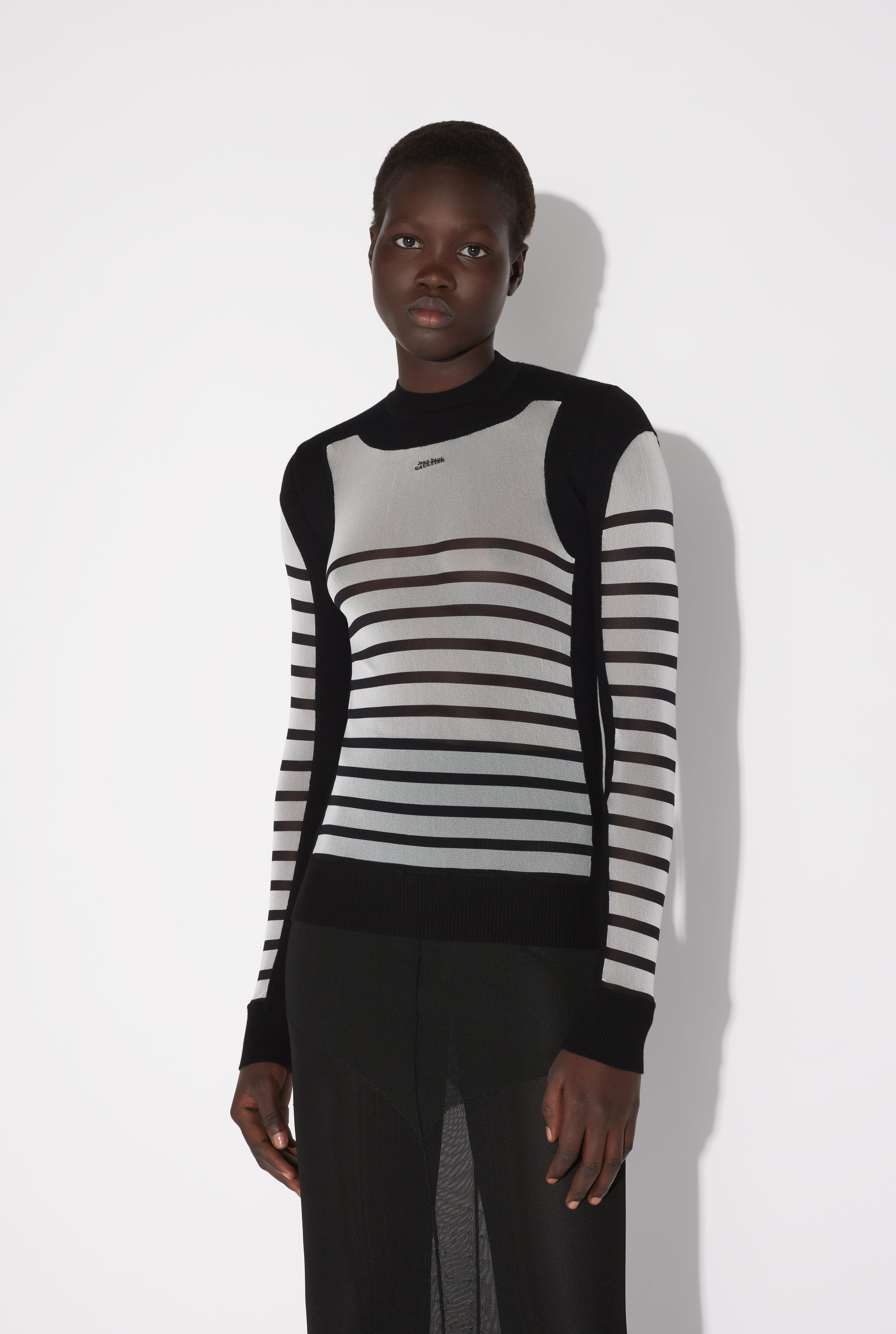 THE BI-MATERIAL MARINIÈRE SWEATER - 5
