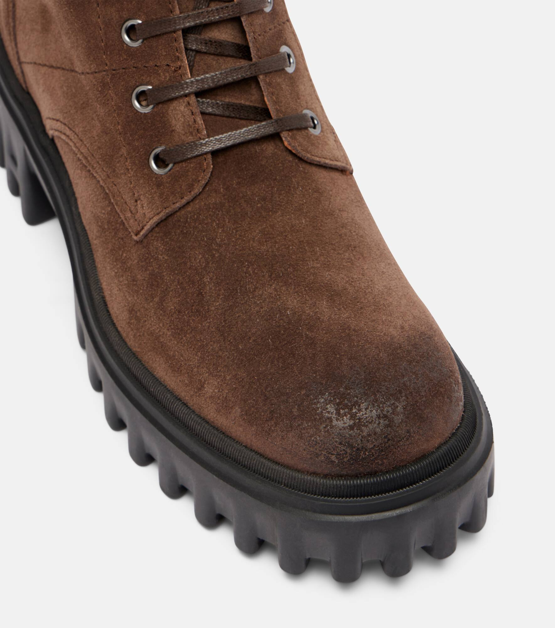 H700 suede combat boots - 5