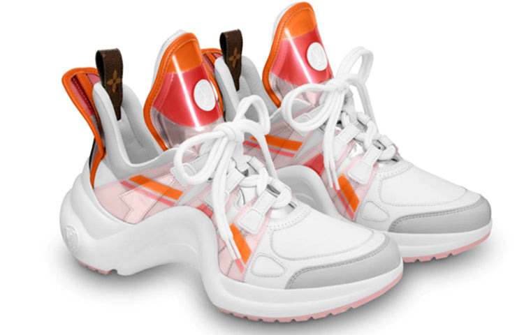 (WMNS) LOUIS VUITTON LV Archlight Sports Shoes White/Orange 1A65RA - 3