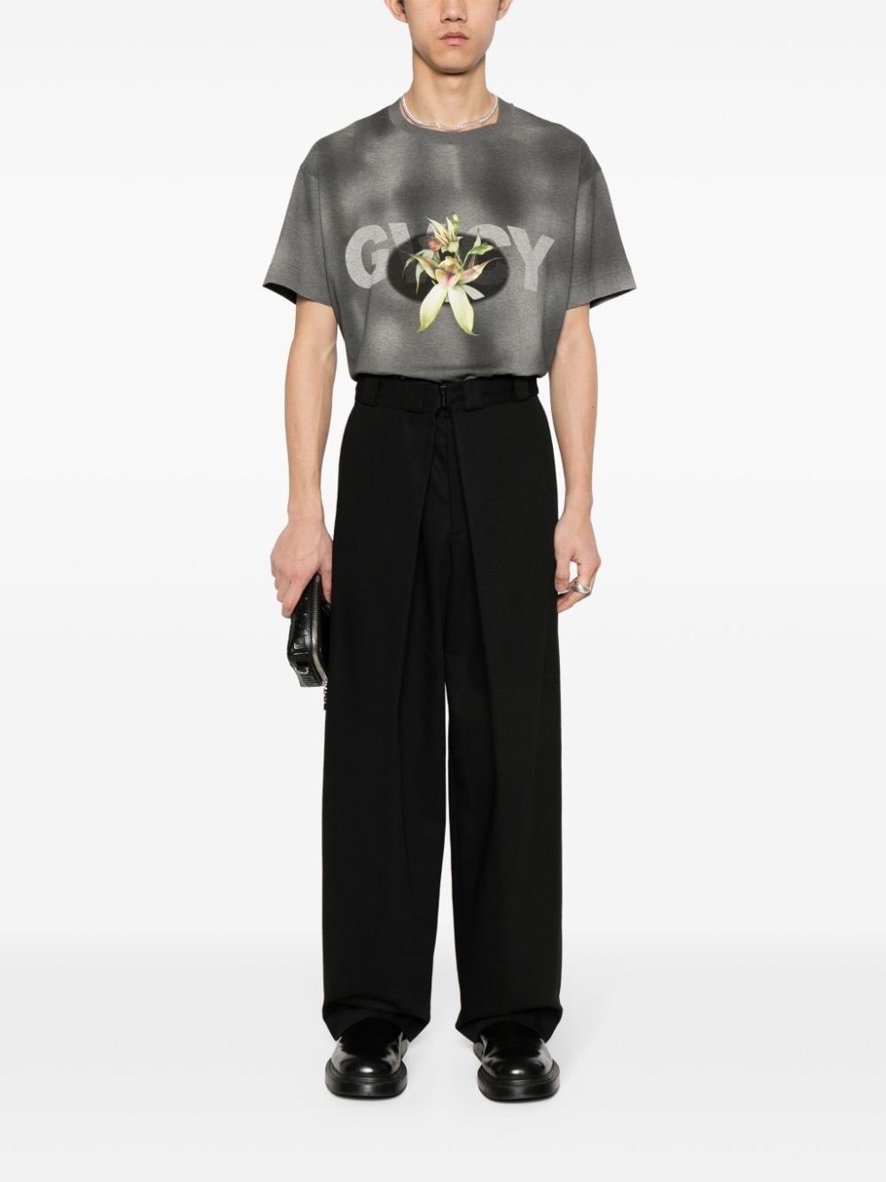 logo-print faded T-shirt - 2