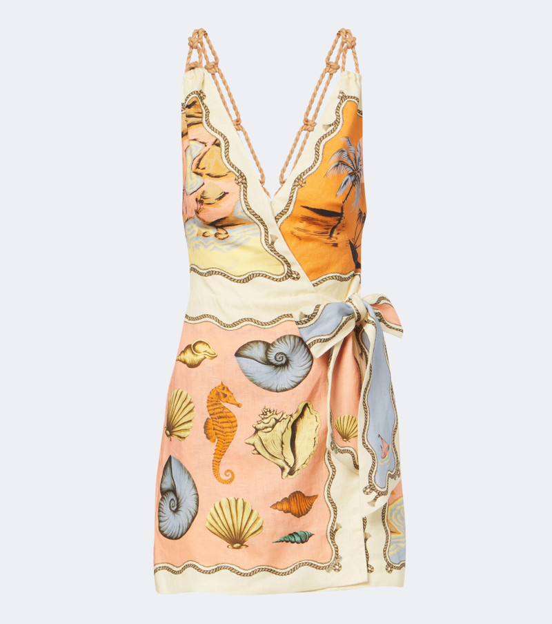 Rio Souvenir printed linen minidress 1