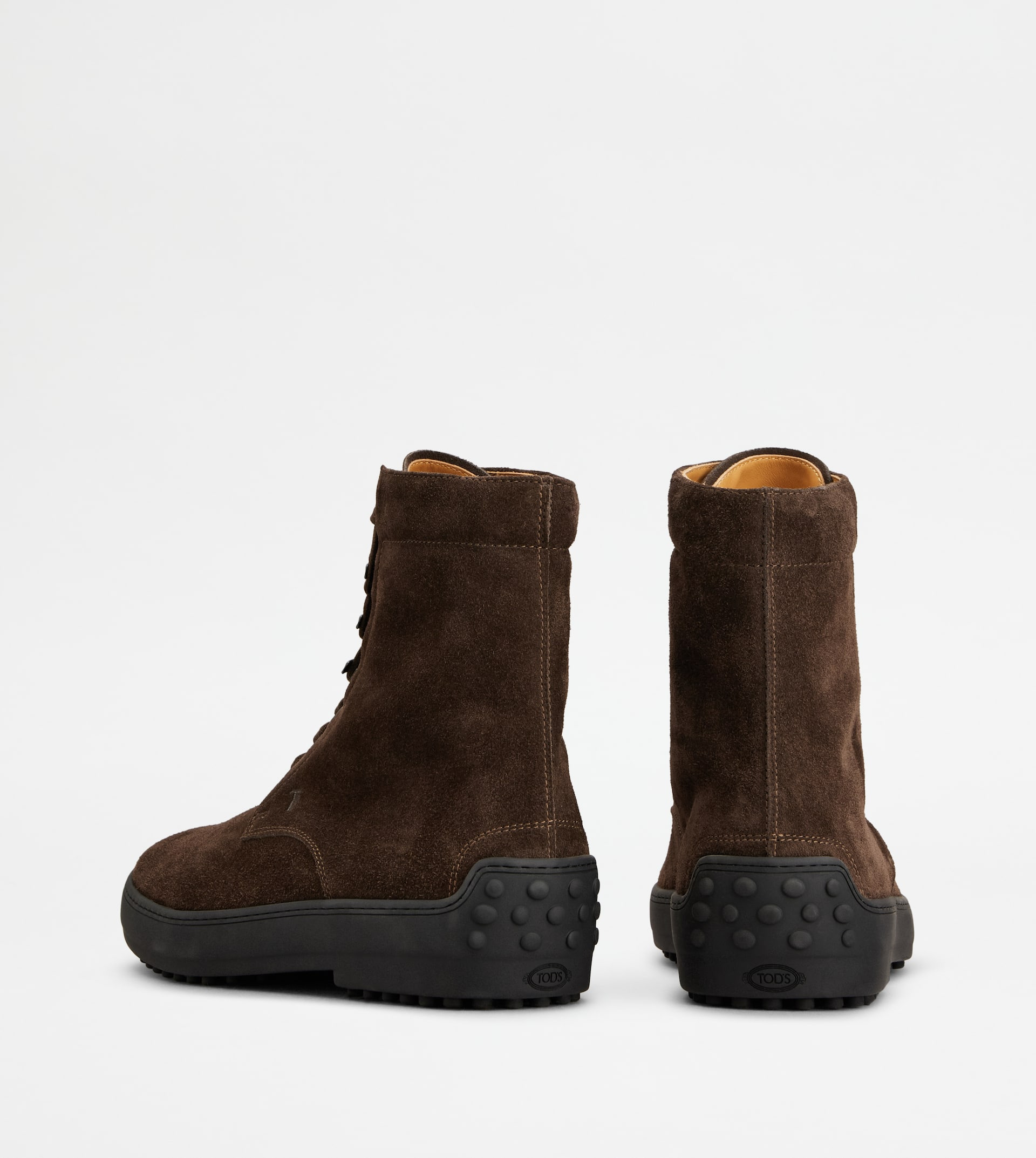 WINTER GOMMINO ANKLE BOOTS IN SUEDE - BROWN - 3