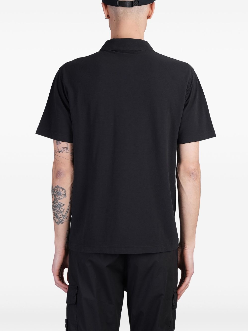 Compass-motif polo shirt - 4