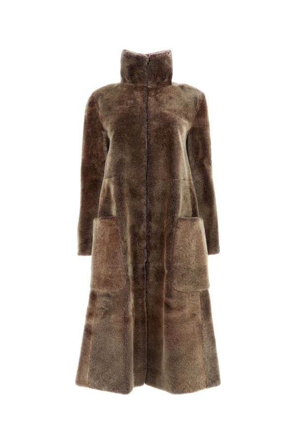 ムートン・ファーコート GIORGIO ARMANI BROWN FUR COAT GIORGIO ARMANI Brown fur coat | gebnegozionline | REVERSIBLE