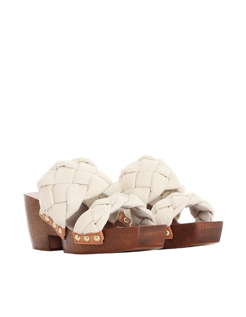 BRAIDED NAPPA CLOG 3