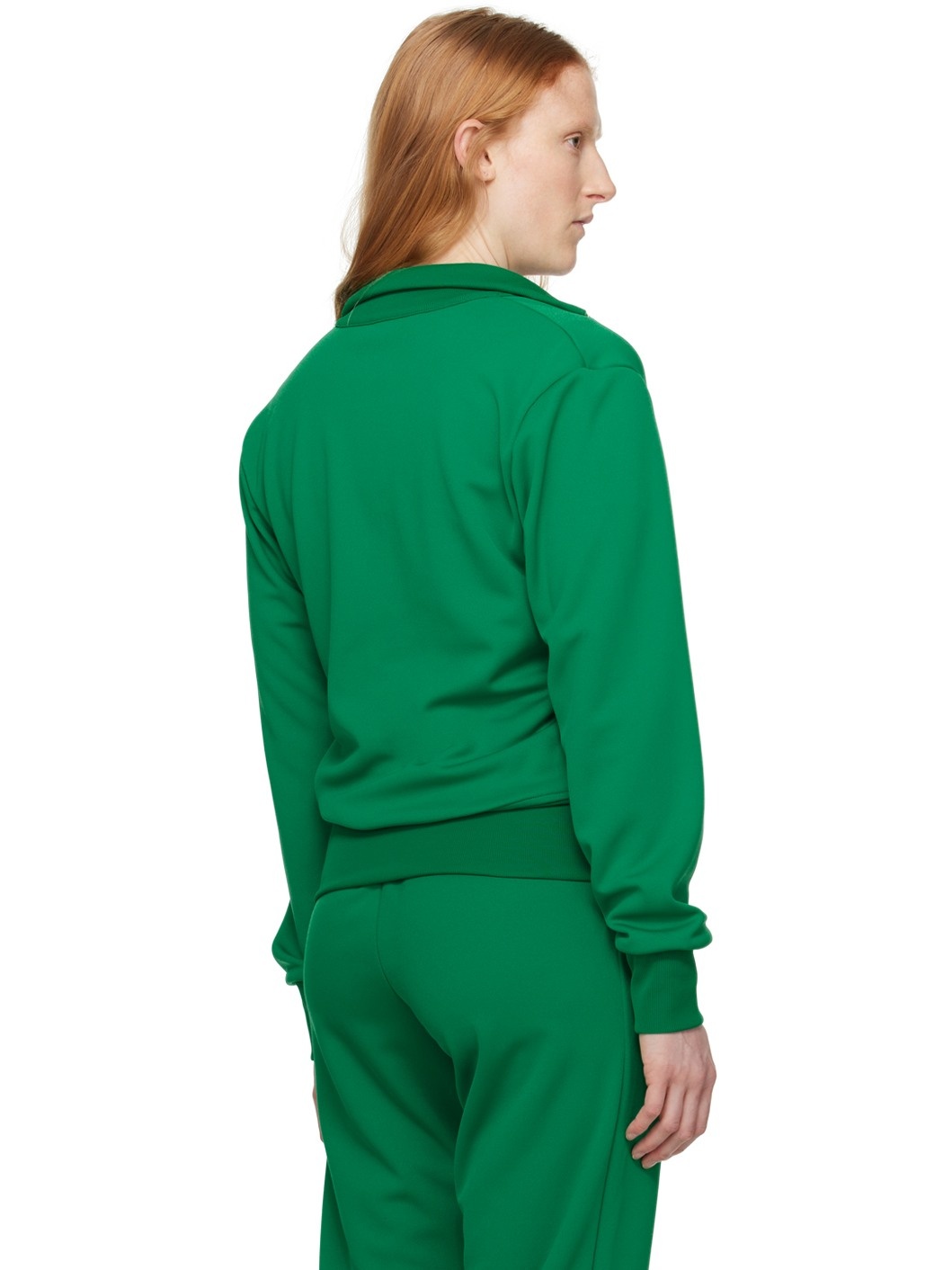 Green Embroidered Track Jacket - 3