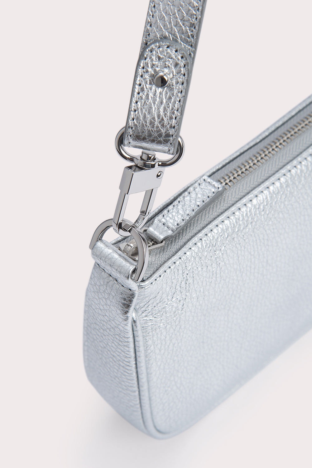 Rachel Silver Flat Grain Leather - 4