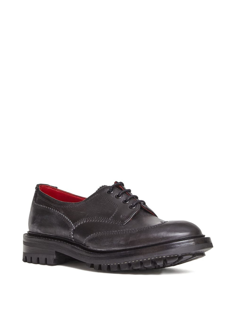 Tricker's lace-up derby shoes outlook