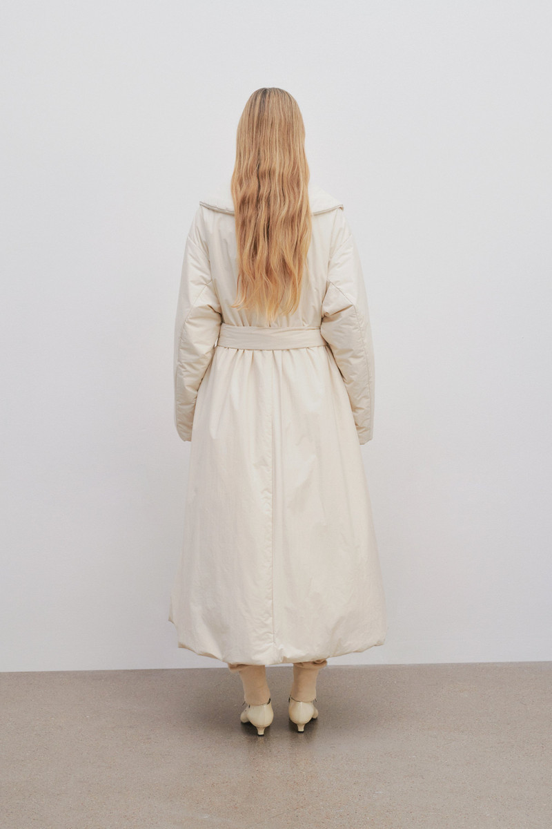 Francine Coat in Silk and Nylon 4