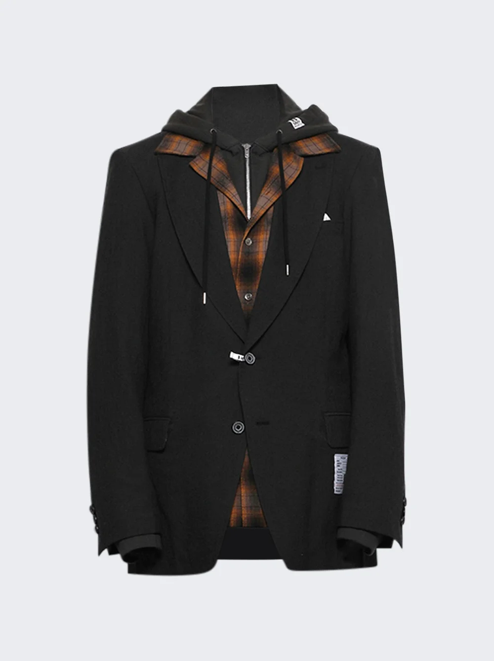 Triple Layered Blazer Black - 1