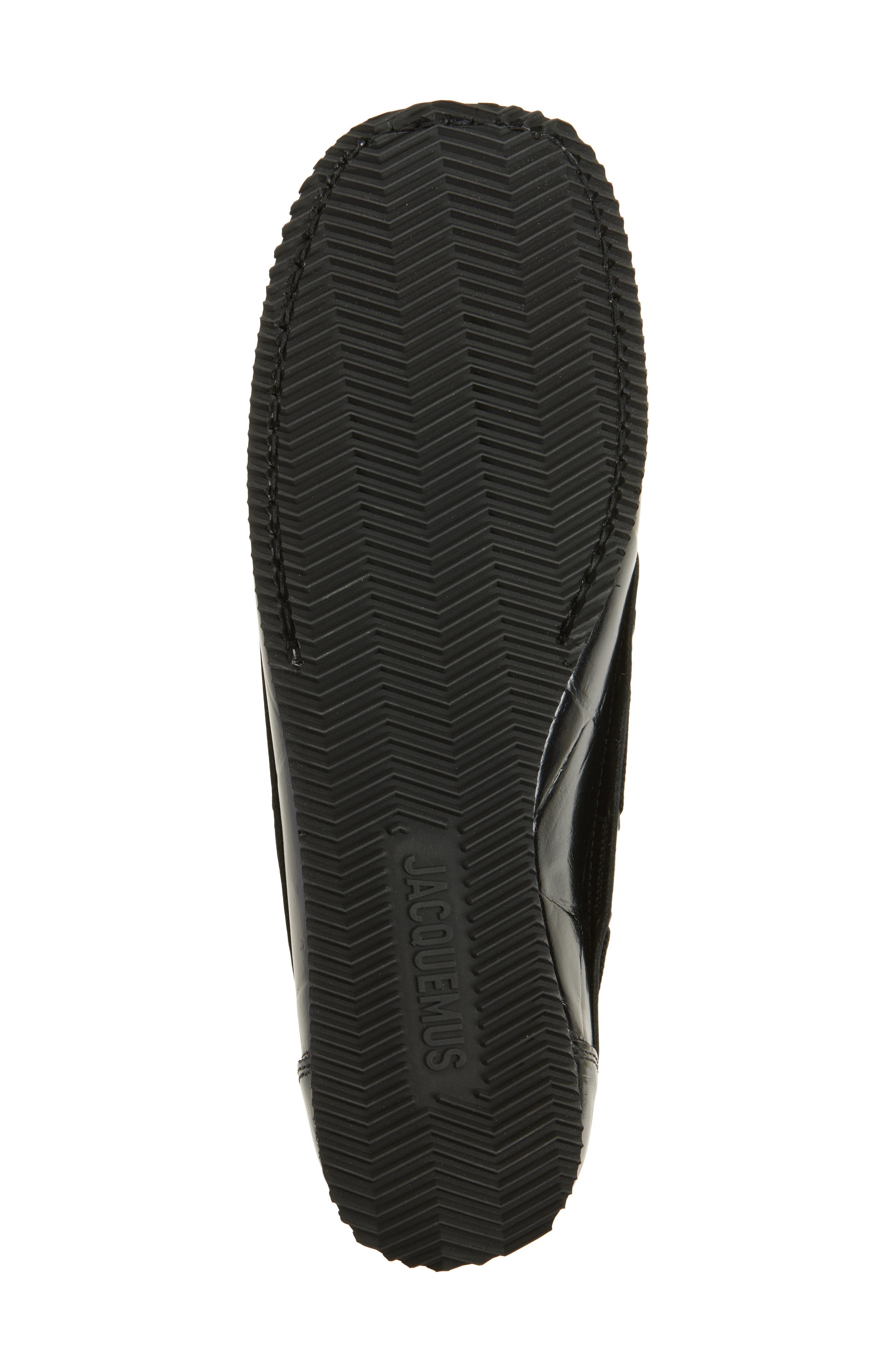 Jacquemus The Batto Boat Shoe in Black 990 at Nordstrom - 6